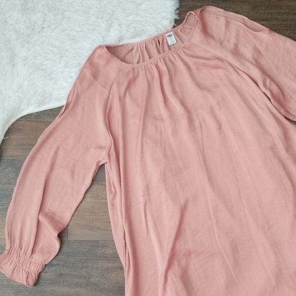 Old Navy Dresses & Skirts - Millenial Pink Silky Dress Old Navy XL Peekaboo